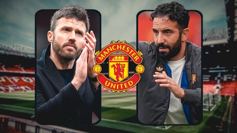 Michael Carrick and Ruben Amorim
